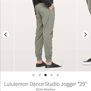 lululemon athletica Misty Meadow Dance Studio Jogger - Olive Green